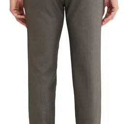 raymond Men Slim Fit Brown Viscose Rayon Trousers image 4