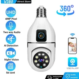 Cxoen 2K WiFi Bulb Camera – Smart Night Vision & Human Tracking System Security Camera-image-37