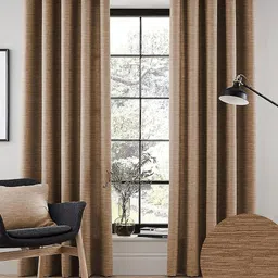 Nefertiti Home Coffee Brown Set of 2 Floral Black Out Door Curtain-picture-10