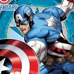 Marvel Red & Blue Printed Square-Shaped Pre-Filled Cushion With Cover image 2