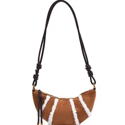 StyleCast x Revolte Women Textured Half Moon Sling Bag-picture-12