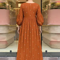 Anni Designer Women Ethnic Motifs Embroidered Panelled Thread Work Kurta with Trousers & With Dupatta image 2