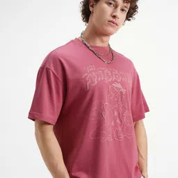 HIGHLANDER Men The Flintstones Graphic Printed Round Neck Oversized T-shirt-picture-33