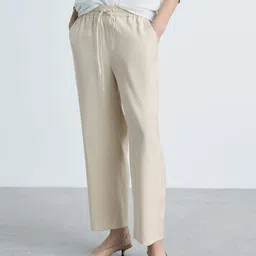 MANGO Women Straight Fit Parallel Trousers-picture-48