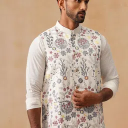 Jompers Men Embroidered Sleeveless Nehru Jacket image 2