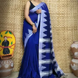 RIDDHIMAN FASHION Woven Design Pure Cotton Paithani Saree-picture-20