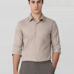 Mufti Slim Fit Spread Collar Cotton Casual Shirt-picture-31