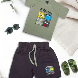 we11 Boys Printed T-shirt with Shorts-picture-25