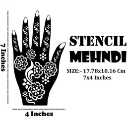 VOORKOMS Henna Stencil Designs for Smooth and Professional Finish at Home image 3