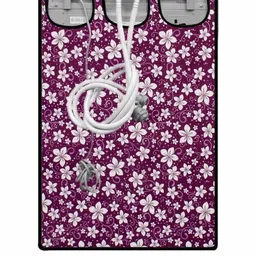 The Furnishing Tree Washing Machine Cover Floral Pattern Purple Compatible for Whirlpool 7.2 Kg Ful image 4