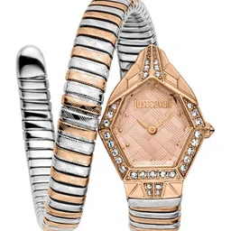 Just Cavalli Unisex ornato snake Embellished Dial & Wrap Around Straps Watch JC1L303M0065 image 1