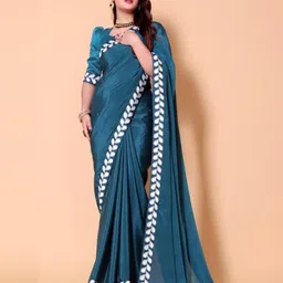 jayant creation Women Pure Georgette Saree With Printed Border image 4