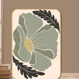 Livin'luxe White & Grey 1 Piece Wood Floral and Botanical Wall Paintings-picture-10