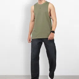 The Roadster Life Co. Sleeveless Relaxed Pure Cotton T-shirt image 4