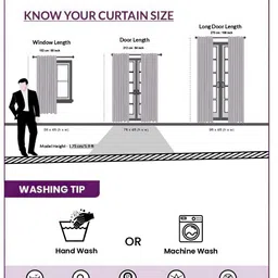 HOMEBREW FURNISHINGS Beige & White Abstract Printed 2 Pieces Black Out Door Curtains image 4