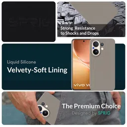 SPRIG vivo V60 Impact Resistant Back Case Mobile Accessories image 2