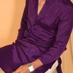 Laalzari Men Crepe Kurta image 3