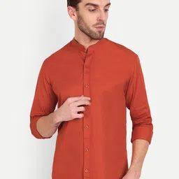 MEGHZ Men Slim Fit Opaque Casual Shirt-picture-14