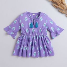 The Magic Wand Print Extended Sleeves Cotton Top-picture-19
