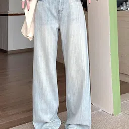 LULU & SKY Women Straight Fit High-Rise Low Distress Jeans-picture-15