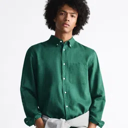 MISCHIEF MONKEY Men Classic Fit Solid Casual Shirt-picture-27