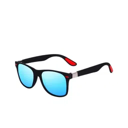SPADEACES Unisex Polarised and UV Protected Wayfarer Sunglasses BLUE BLACK WAYFARAR-26-picture-0