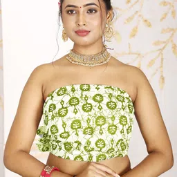 Anouk Ready to Wear Printed Pure Cotton Saree with Pocket image 2