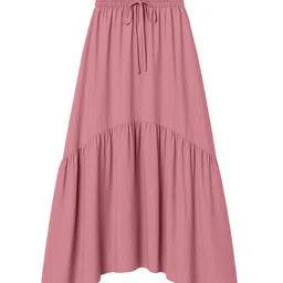 Moomaya Renaissance Style Tiered Maxi Skirt With Pockets image 4