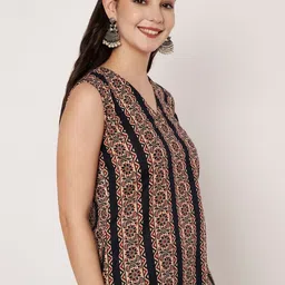 VRONE Print Ethnic Cotton Top-image-17