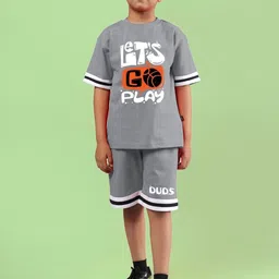 WEARDUDS Kids Printed T-shirt With Trousers-picture-21