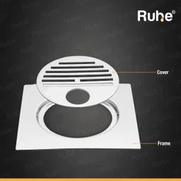 ruhe Floor Stainless Steel Push Down Strainer image 4