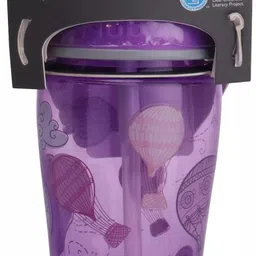 nuby Flip-IT Boost Sipper with thin straw for your Child 360ml-Purple image 3