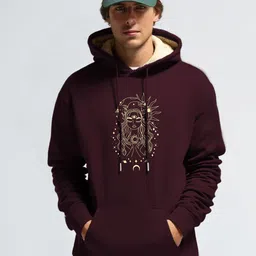 MaverIQ Men Graphic Printed Hooded Sweatshirt-image-51