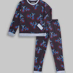 UNICORNS Kids Printed Cotton T-Shirt & Joggers Night suit-picture-25