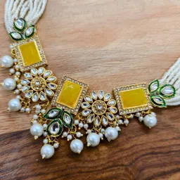 eeooaa Gold-Plated Brass Jewellery Set image 3