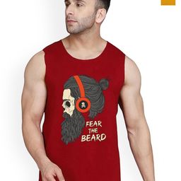 SLOWLORIS Pack Of 2 Printed Bio-Wash Cotton Basic Innervests-picture-14