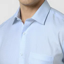 Van Heusen Men Slim Fit Spread Collar Abstract Printed Cotton Formal Shirt image 5