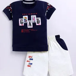 Zeal Boys Printed Pure Cotton T-shirt With Shorts-picture-33