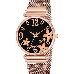 CSAMON Women Printed Dial & Bracelet Style Straps Analogue Watch C34RG R3BLK RG M-picture-32