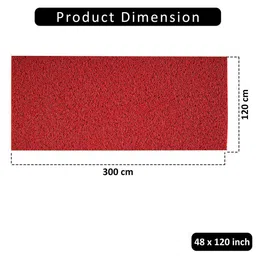 Kuber Industries Red Water Absorbing Door Mat image 3