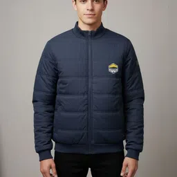 The Roadster Life Co Mock Collar Neck Padded Jacket-picture-28