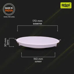 orient CRECENT BACKLIT PANEL 15W 6500K RD Recessed Ceiling Light Ceiling Lamp image 2