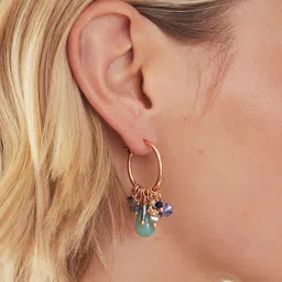 Accessorize Beaded Circular Hoop Earrings image 5