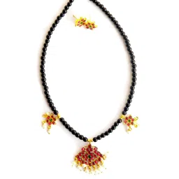 VEDAJ Gold-Plated Brass Jewellery Set-image-7