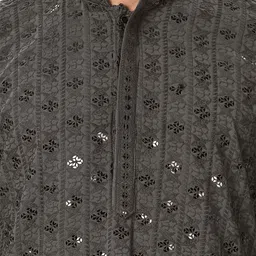 Anouk Men Mandarin Collar Embroidery Thread Work Kurta image 5