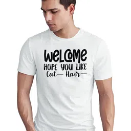 Seekbuylove Men White Typography Printed Bio Finish Cotton T-shirt-picture-22
