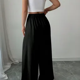 CORSICA Women Relaxed Loose Fit High-Rise Trousers image 4