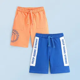 Honeyhap Boys Pack Of 2 Cotton Shorts With Bio Finish image 1