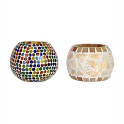 1ST TIME White & Red 2 Pieces Cylindrical Shaped Candle Holders-picture-27