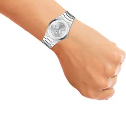 SZN Men Dial & Stainless Steel Straps Analogue Watch Crono Royal SilverDLSZN33300560 image 4